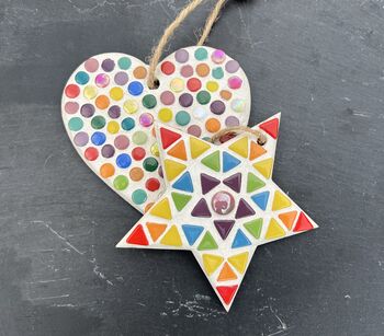 Children's Mosaic Craft Kit Including Two Mosaics, 5 of 10