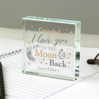 To The Moon And Back Personalised Crystal Token, 6 of 6