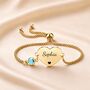Personalised Heart Charm Bracelet With Engrave Name Symbols, thumbnail 1 of 12