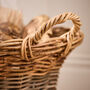 Avalon Two Tone Wicker Log Basket, thumbnail 4 of 6