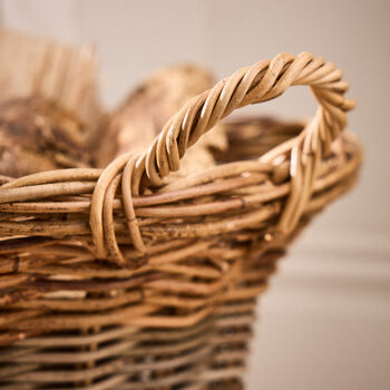 Avalon Two Tone Wicker Log Basket, 4 of 6