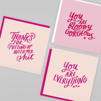 'You Are Everything' Valentines Anniversary Card, 2 of 3