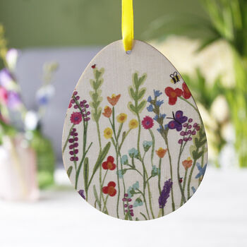 Easter Floral Wooden Decoration And Card Gift, 3 of 7