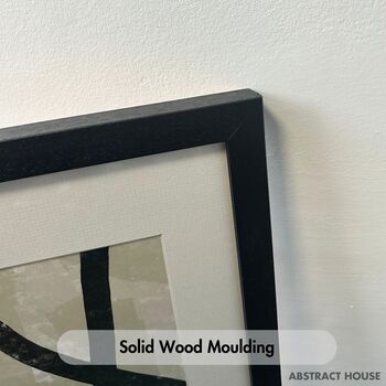 Black Solid Wooden Picture Frame A4 A3 A2, 4 of 6