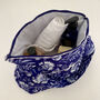 Tall Wash Bag With Handles China Blues, thumbnail 3 of 4