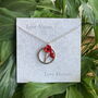Poppy Red Flowers Necklace, thumbnail 3 of 4