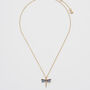 Dragonfly Crystal Necklace, thumbnail 4 of 8
