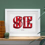 Southampton, A To Z Football Prints And Posters, thumbnail 1 of 6