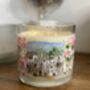 Personalised Hand Painted Wedding Engagement Candle – Custom Art From Your Photos, Names And Dates, thumbnail 4 of 4