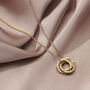 Confetti Birthstone Mini Russian Ring Necklace, thumbnail 4 of 7