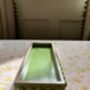 Green Decorative Bobbin Style Tray With Pink Boarder, thumbnail 3 of 4