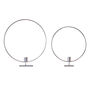 Silver Metal Candle Holder Hoops, thumbnail 2 of 3
