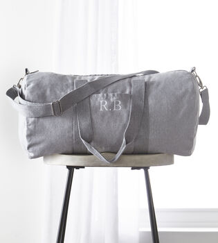 Personalised Holdall | Grey, 3 of 4