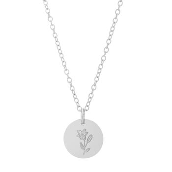Gold Plated Or Sterling Silver Lily Pendant, 3 of 5