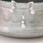 Pearl Pendant And Earrings Set With Silver Star, thumbnail 7 of 12