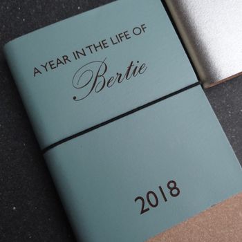 Personalised 'Year In The Life' Leather Diary Journal, 5 of 9