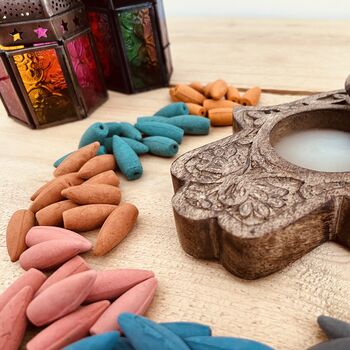 Pack Of 20 Handmade Back Flow Indian Incense Cones, 5 of 9