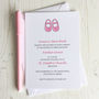 Baby Shoes Christening Invitation, thumbnail 3 of 10
