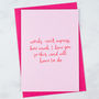 Personalised 'Words Can't Express…' Valentine's Card, thumbnail 2 of 3