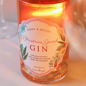 500ml Merry And Bright Christmas Spiced Gin, 2 of 2