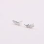 Gift Bag Sterling Silver Soul Sister Feather Earrings, thumbnail 2 of 7