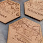 Place Setting Map Hexagonal Personalised Coasters, thumbnail 12 of 12