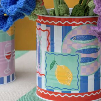 Set Of Two Bright Storage Tins, 2 of 3