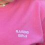 Raising Girls Sweatshirt In Baby Blue Or Candy Pink, thumbnail 2 of 4