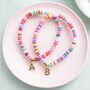 Personalised Multi Coloured Disc Stretch Bracelet, thumbnail 4 of 8