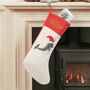 Personalised Festive Narwhal Christmas Stocking, thumbnail 3 of 7