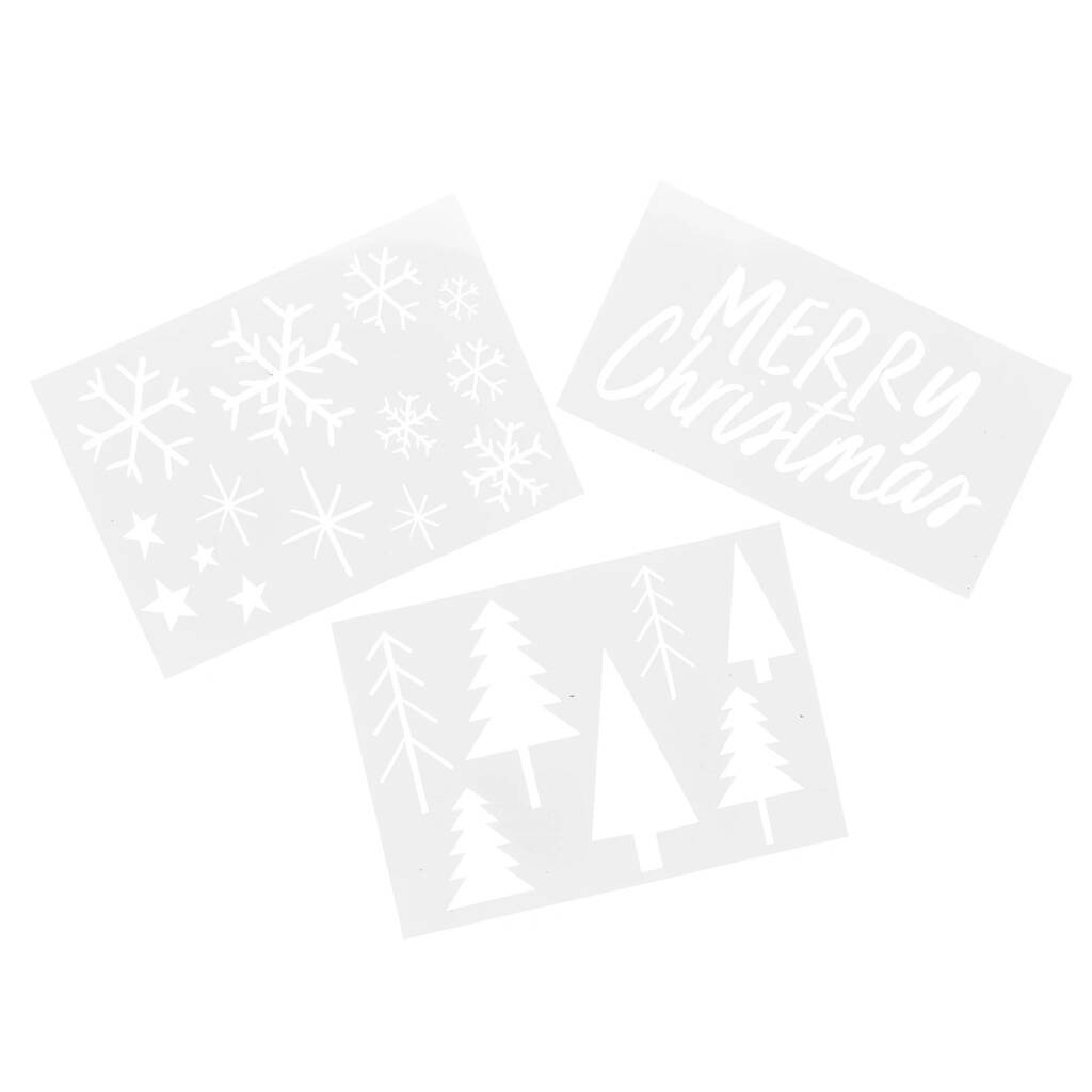 Christmas Window Stencil Design Kit By designedbyflossie