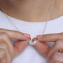 Silver Ladybird And Leaves Necklace, thumbnail 3 of 4