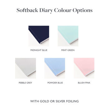 Personalised Foiled Heart 2026 Weekly Diary, 6 of 8