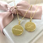 Personalised Bridesmaid Faceted Edge Pendant Necklace, thumbnail 1 of 8