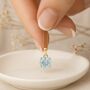 Personalised 9ct Yellow Gold Aquamarine Pendant Necklace: March Birthstone Gift – 5mm, thumbnail 3 of 11