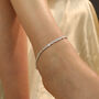 925 Silver Heavy Link Chain Floral Indian Payal Anklet, thumbnail 1 of 10