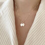 Sterling Silver Personalised Dinky Heart Initial Necklace, thumbnail 2 of 12