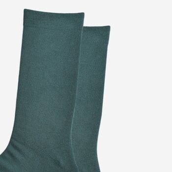 Men's Bamboo Socks Forest Green, 3 of 5