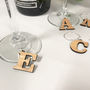 Letter Five Wine Glass Charms, thumbnail 4 of 11