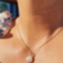 Gold Vermeil Plated Moonstone June Birthstone Necklace, thumbnail 3 of 6