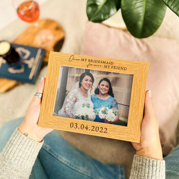 Personalised Bridesmaid Thank You Gift Photo Frame, 10 of 10