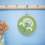 Queen Anne Lace Embroidery Hoop Craft Kit, thumbnail 1 of 7