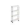 Four Tiers Narrow Slide Out Storage Trolley Cart, thumbnail 2 of 7