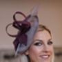 Navy Disk Hat Fascinator 'Lydia', thumbnail 8 of 8