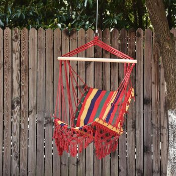 Outdoor Hanging Rope Chair Hammock Garden Chair, 3 of 11