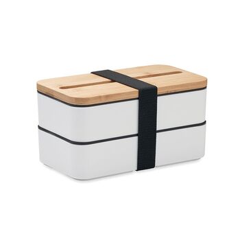 Two Tier Lunch Box With Bamboo Lid, 5 of 8