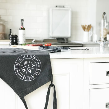 Denim 'Master Of The Grill' Bbq Apron, 2 of 6