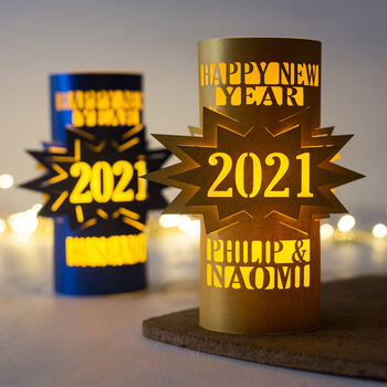 Personalised Happy New Year 2022 Family Lantern, 8 of 10