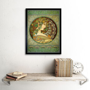 Alphonse Mucha Laurel 1901 Art Noveaux Art Print, 2 of 3