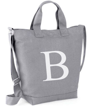 Personalised Letter Canvas Tote Bag, 3 of 4